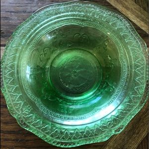 3 medium Patrician depression glass bowl